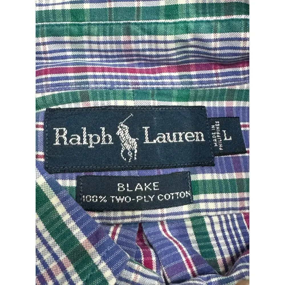 Polo Ralph Lauren Blake Long Sleeve Button Down Shirt Size Large Cotton